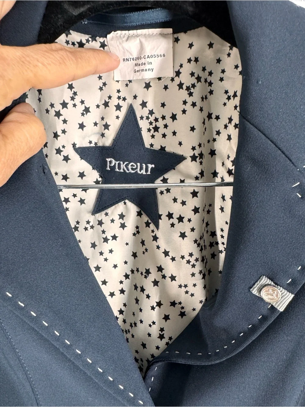 Pikeur Davita Ladies Competition Jacket Navy US 6 equestrian
